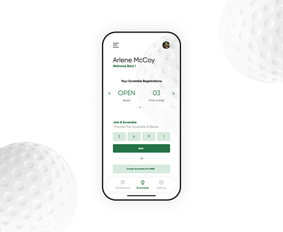 Golf App design app app design golf redesign ui design uiux