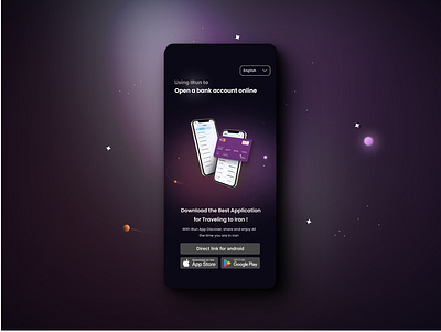 iRun Bank Landing 🌟 application landing ui visual design web design