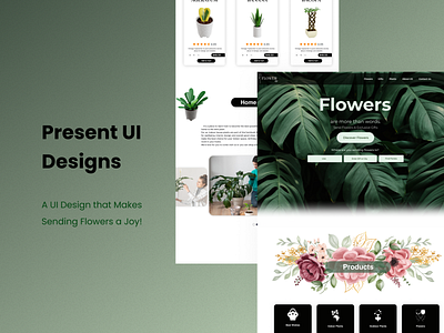 Flower Shop website & app application design ui uidesign uiux uiuxdesign websitedesign