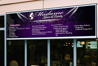Beauty Banner ( Madame House of Beauty ) branding graphic design