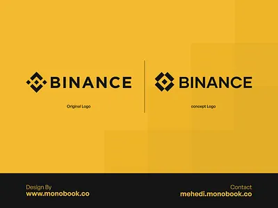 Logo binance bitcoin brand identity branding logo logo design logo designer visual identity