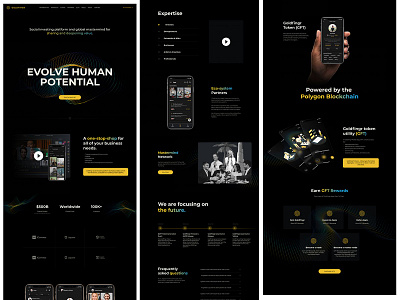 GoldFingr design figma ui web design website concept website design website template