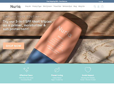 Nuria shop website artist custom website design elementor pro landing page pro plugin responsive website shop website web design web development wordpress wordpress website