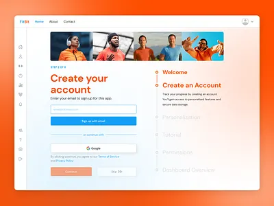 FitBit Onboarding Daily UI #023 dailyui design onboarding ui website design workout