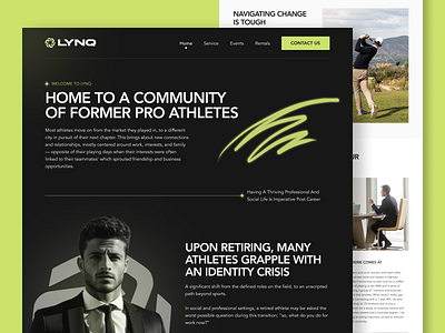 LYNQ Homepage Re-design V1 adobe xd business dashboard figma gym website homepage illustration illustrator landing page mobile app photoshop saas sports sports website ui ux design web design website