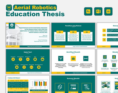 Aerial Robotic Thesis - Powerpoint Design aerial robotics design education presentation powerpoint powerpoint design ppt presentation presentation design thesis presentation