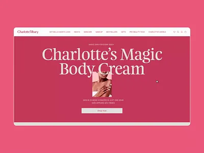 Charlotte Tilbury | E-commerce redesign online store animation design ui ux web