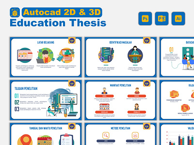 Autocad 2D & 3D Thesis_Presentation Design autocad design education presentation powerpoint powerpoint design ppt presentation presentation design thesis presentation