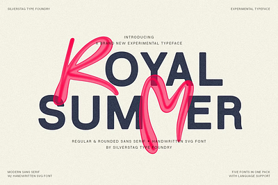 Royal Summer - Cool Display Typeface 3d animation branding graphic design logo motion graphics ui