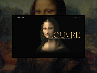 The Louvre Museum | Corporate website animation design museum redesign ui ux