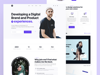 Designer Landing Page Design - Website Design creative portfolio design page designer landing designer portfolio landing page portfolio design portfolio landing portfolio website website design