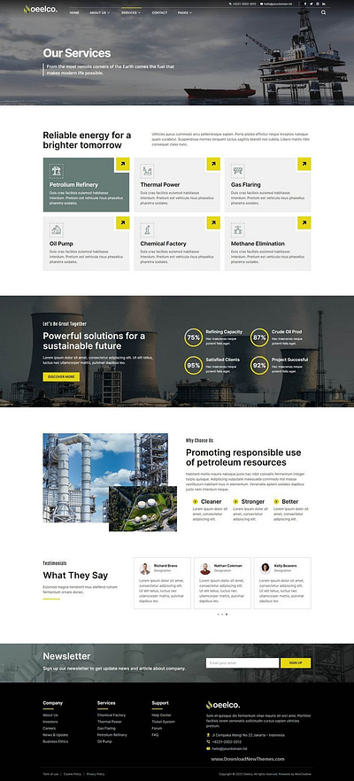 Construction company website construction company website ui website design