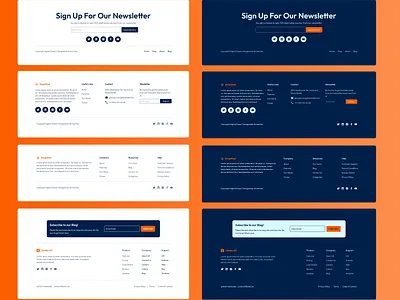 Landing Page - Footer Section figma footer footer section landing page ux design