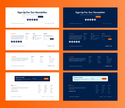 Landing Page - Footer Section figma footer footer section landing page ux design