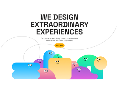 The experience firm - Website Design creative cute design fun illustration ui web design
