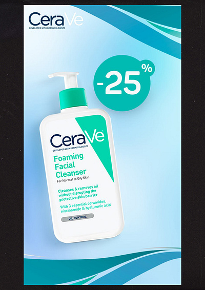 CERAVE AD design graphic design vector