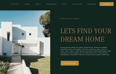 BUY YOUR DREAM HOUSE color luxury premium ui website