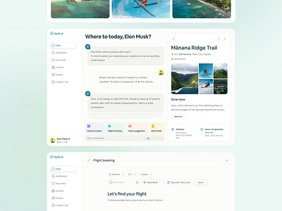 Layla AI Application 3d animation booking branding design flight application hotel booking itinerary layla layla ai product resimpl travel travel app travel itinerary ui ux web app web application