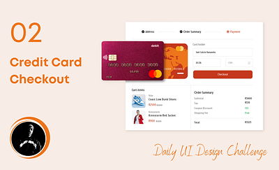 Day 2: Credit Card Checkout! dailyui design graphic design ui ux web design