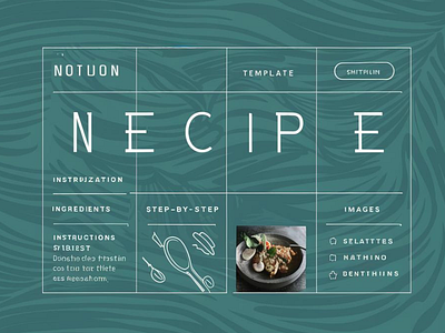 Notion Recipe Template 5 templateset branding design graphic design illustration logo typography vector