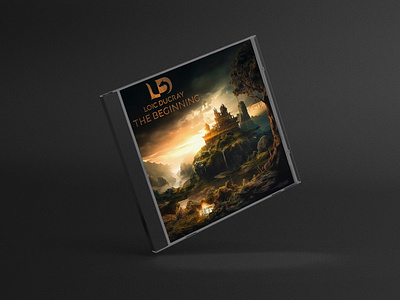 Album cover The Beginning - Loïc Ducray album album cover album music cover design design art dragon dragon logo epic film music graphic graphic design illustration logo dragon loïc ducray medieval music album orchestral orchestral album the beginning