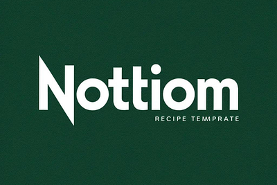 Notion Recipe Template branding design graphic design illustration logo typography vector