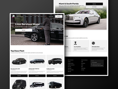 LSM Landing Page automobile cars escort landing page website design