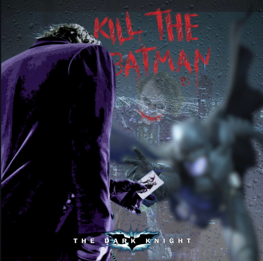 THE DARK KNIGHT badge batman canva design joker the dark knight