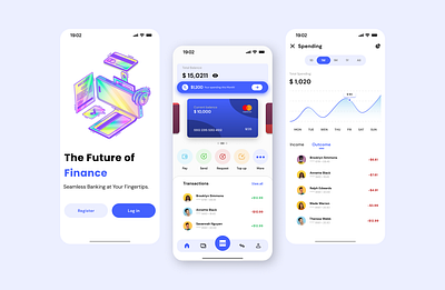 Mobile Banking/finance Application bank mobile ui ux