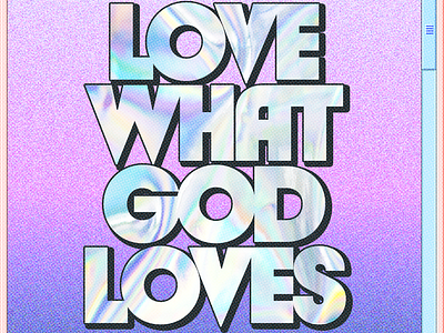 Love What God Loves, Hate What God Hates | Christian Poster christian