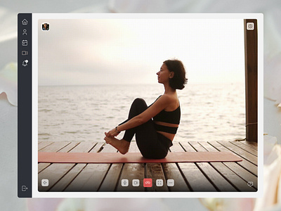 Online yoga studio dashboard cleandesign designinspiration minimalistdesign ui uiuxdesign userexperience videosessions yogacenter yogadashboard