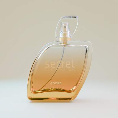 Secret TEMPTATION Perfume Series 3d blender branding cycles graphic design render