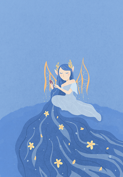 Fairy angel design fairy fairy tale graphic design illustration princess vector