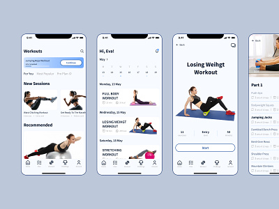 Fitness Mobile App design fitness fitness app ios mobile mobile app mobileapp sports ui webdesing