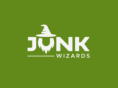 Junk Wizard Logo branding design graphic design junk branding junk logo logo logo design