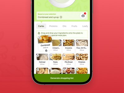 Meal planner exploration app bank app branding design illustration logo mobile product design ui uiux