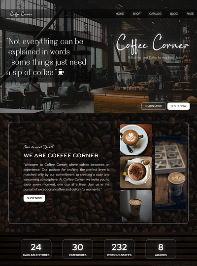 Coffee Shop Website | UI/UX branding challenge coffee ui uiux