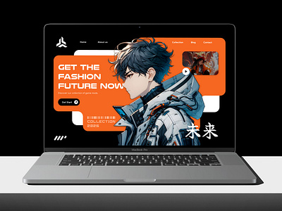 Modern Webesite anime product design ui ui design uiux ux design web app website