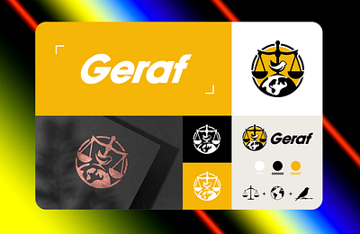 Geraf logo design design logo logo design typography لوگو