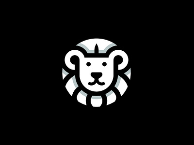 Lion Sun Shape Logo emblem icon lion majestic regal shaped silhouette sun sunlit symbol