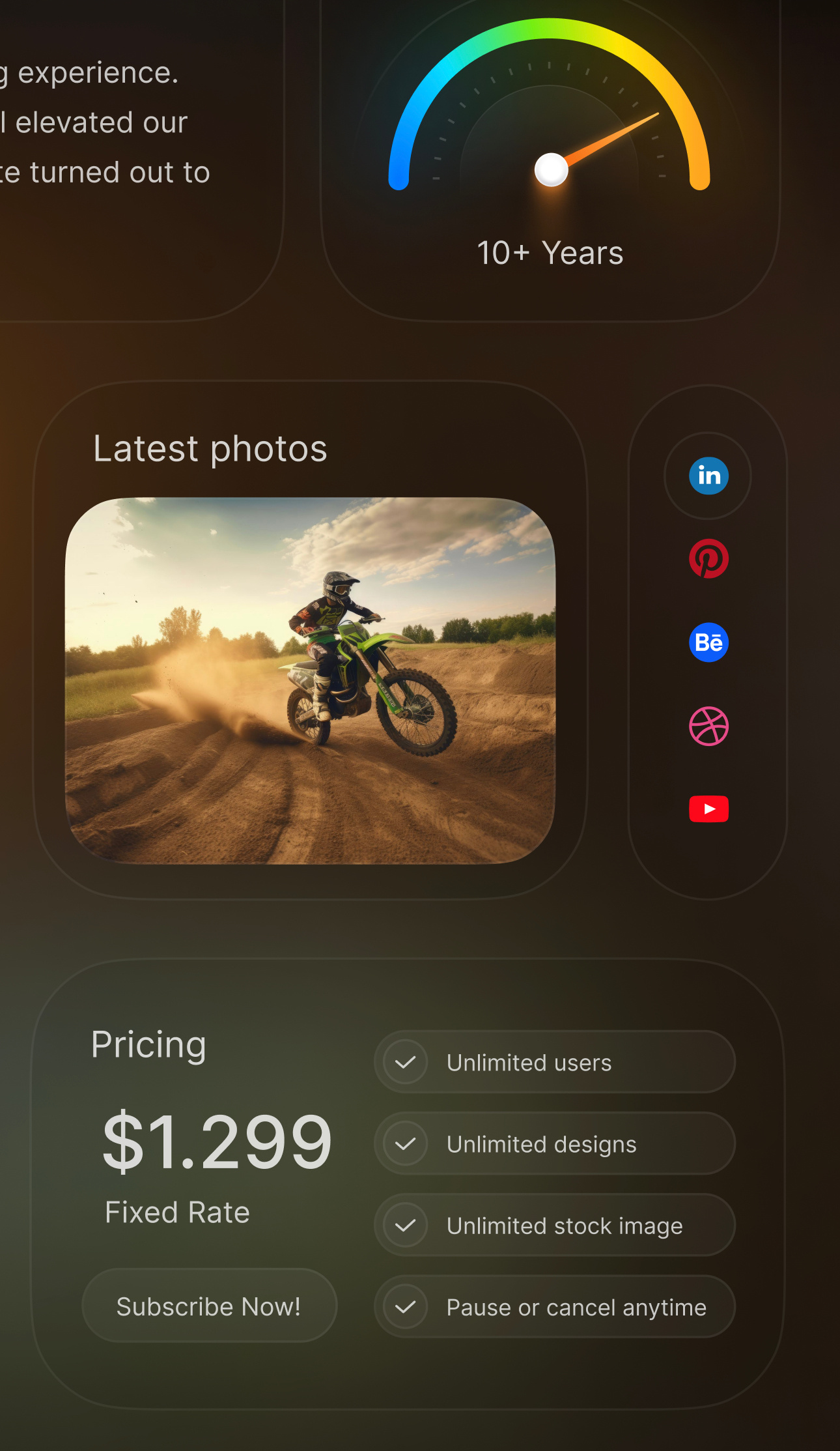 Visionfolio framer template experiment framer template portfolio spatial design vision pro