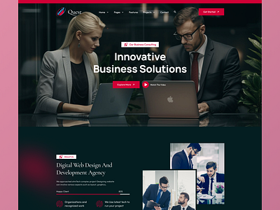 Business Consulting Landing Page business consulting business consulting landing page businessgrowth businessstrategy innovationconsulting managementconsulting