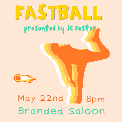 Fastball Advertisement advertisement branding flier graphic design instagram poster