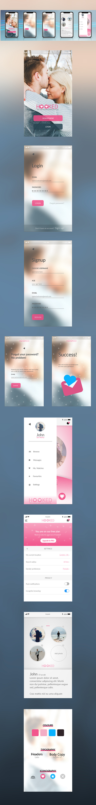 Designing love connections, one pixel at a time! adobexd appdesign interactiondesign interfacedesign mockups prototypes ui uidesign uiux userexperience userinterface uxdesign wireframes