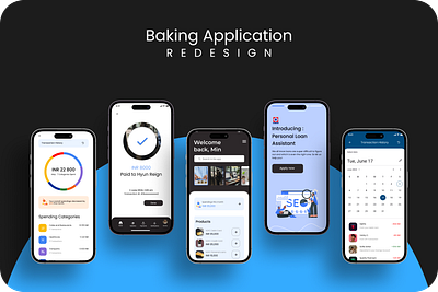 Banking app re-design (HDFC) banking confirmation screen dashboard date picker design figma finance mobile application mockup re design stories transactions ui user research ux wireframes