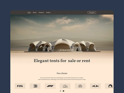 Royal Tents event events tent tents ui ui design uiux uiux design web design webdesign website website design