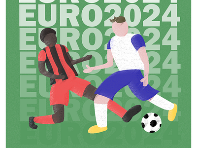 EURO 2024 poster/illustration art euro euro2024 football illustration poster