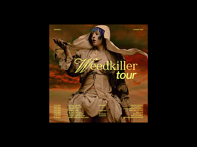 Ashnikko // Weedkiller Tour ashnikko belgium branding design festival graphic design interface music savethedate tour ui