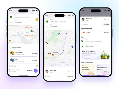 Groov - Booking a car flow app app design booking app car booking car booking app design filllo map multiservice passenger rent ride app ride booking ride share ride sharing app saas service app ui uiux web design