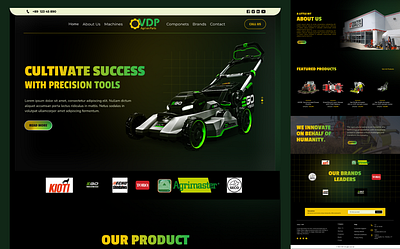 Website Re-design for VDP Agri parts clean layout landing page redesign ui ux ui ux designer user interface web app web design web ui website website design website redesign website ui